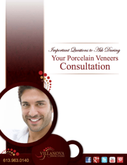 porcelain veneers brochure for Dr. Barakat