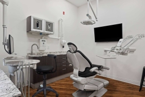 Showcasing a Dental Chair and a Television for a Relaxed Patient Experience in Stittsville, ON