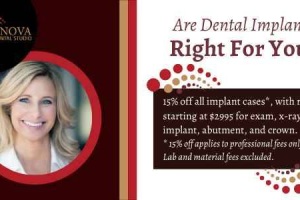 Dental implant advertisement promoting dental services in Kanata, ON