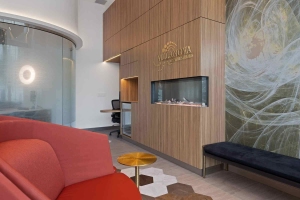 Lobby and modern hallway at Dental clinic in Kanata, ON