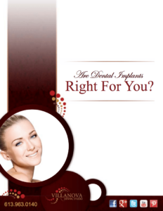 A Promotional Flyer for Dental Services by Villanova Dental Studio