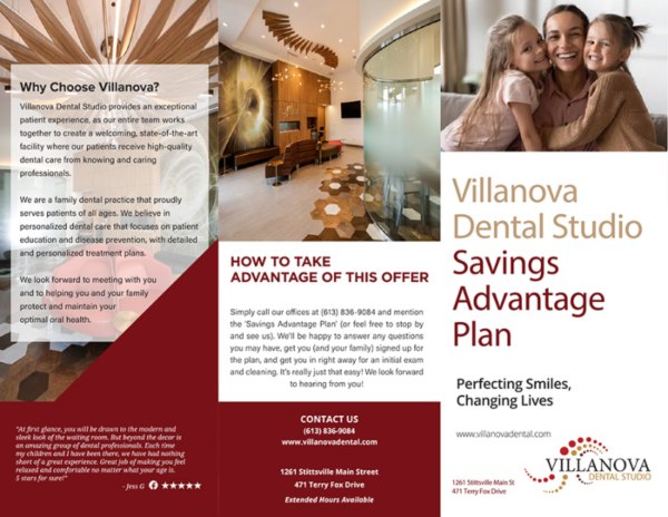 Villanova Dental Studio Savings Advantage Plan